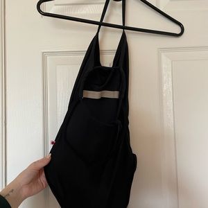 Sz Small Kate Halter Black Yumiko Leotard